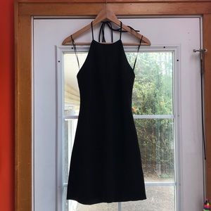 Black pleather dress